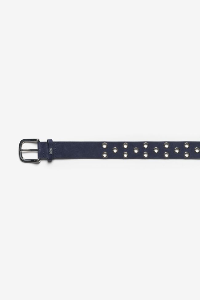 Ceinture Minog en daim bleu marine