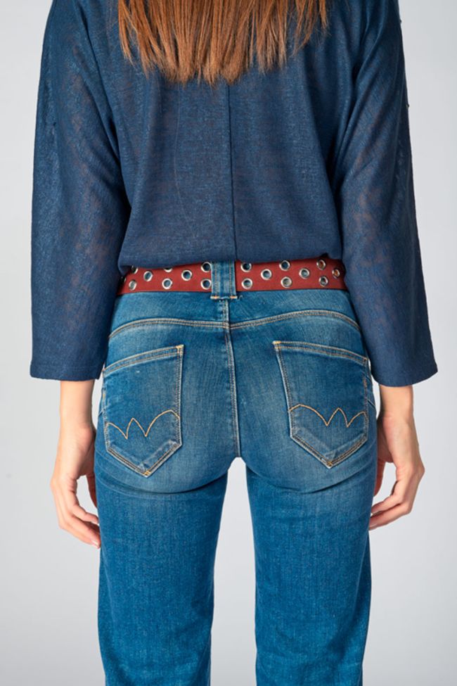 Ceinture Minog en daim lie de vin