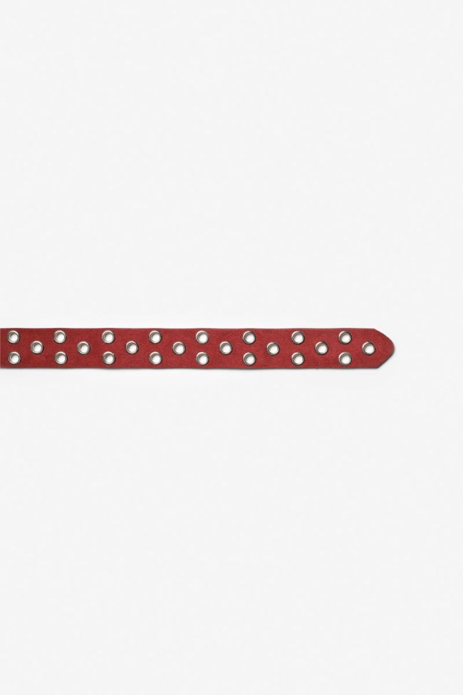 Ceinture Minog en daim lie de vin