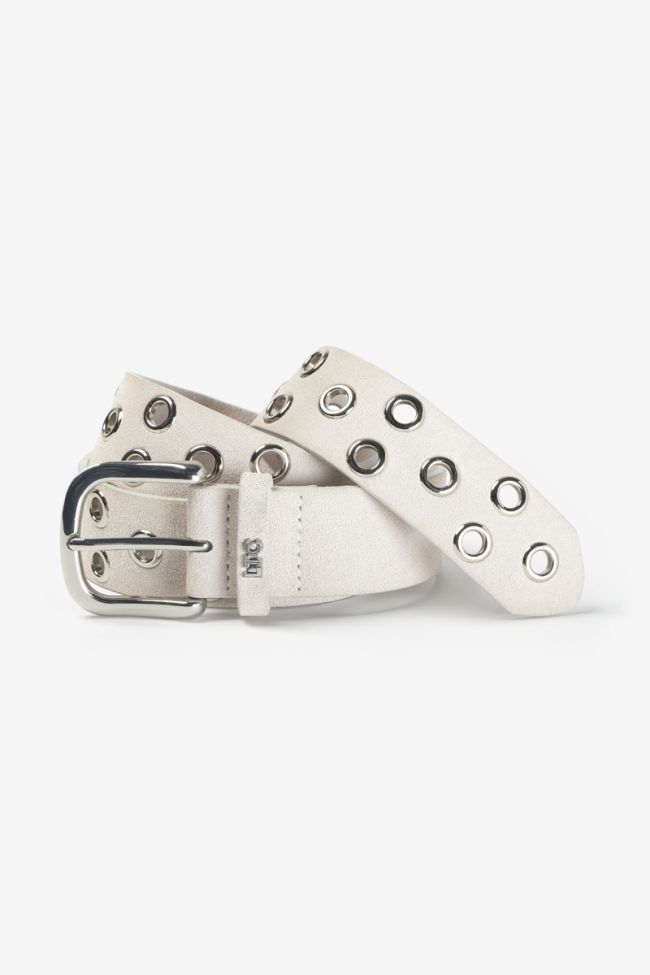 Ceinture Minog en daim crème