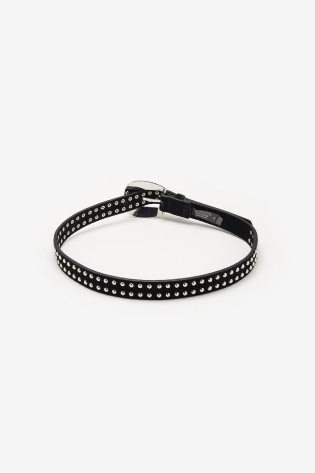 Ceinture Sao en daim noir