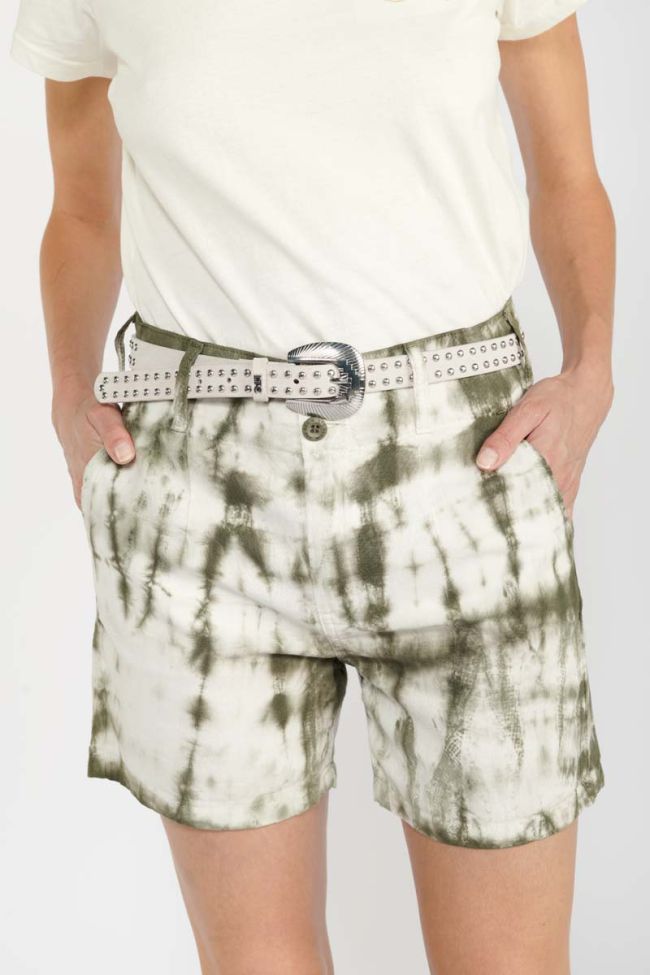 Ceinture Sao en daim crème