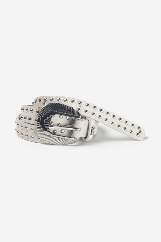 Ceinture Sao en daim crème