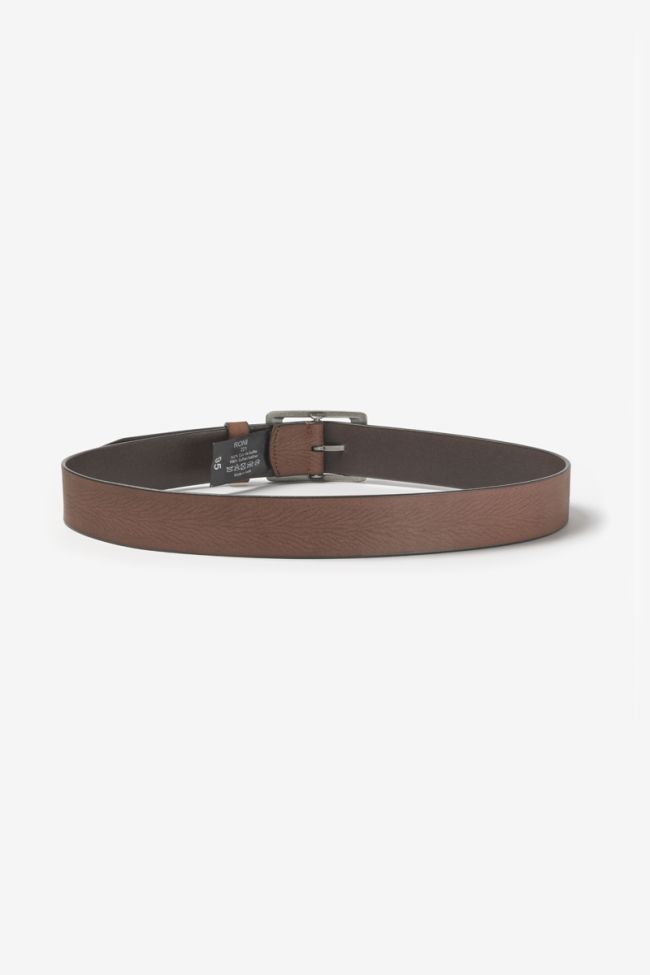 Ceinture Roni en cuir marron