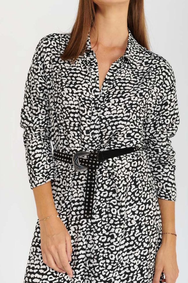 Robe longue Abyss à motif léopard