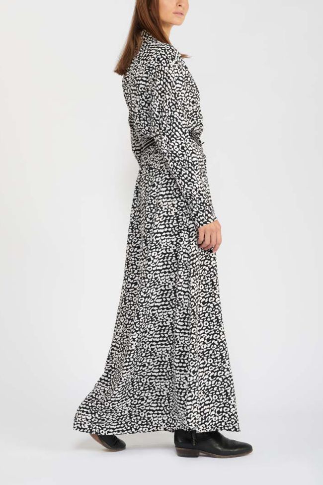 Robe longue Abyss à motif léopard
