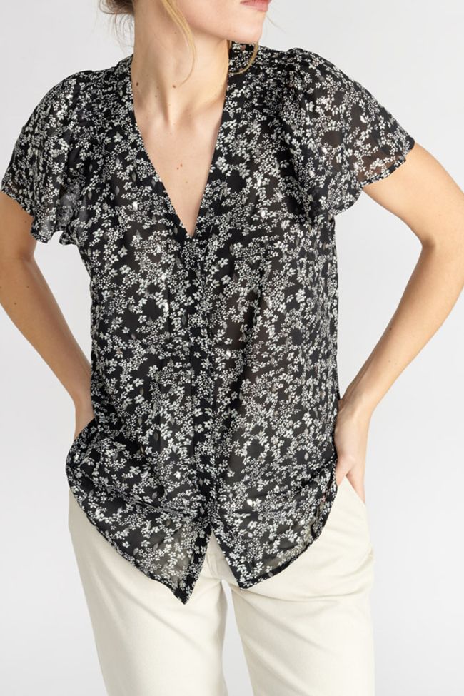 Top Agnes à motif fleuri