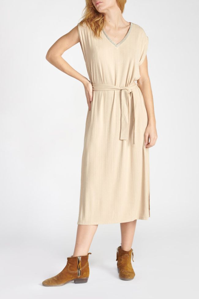 Robe longue Andy beige
