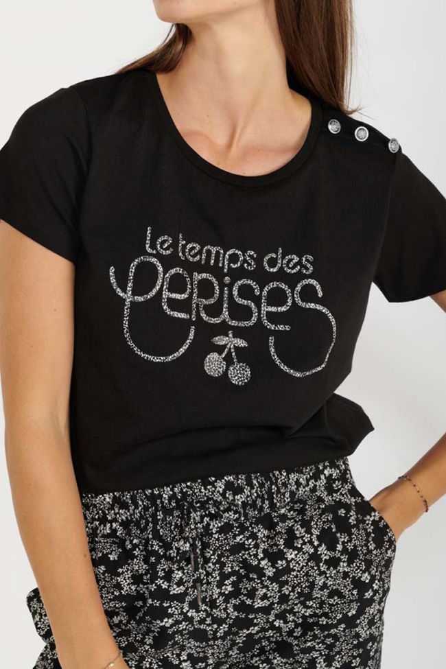 T-shirt Aneka noir