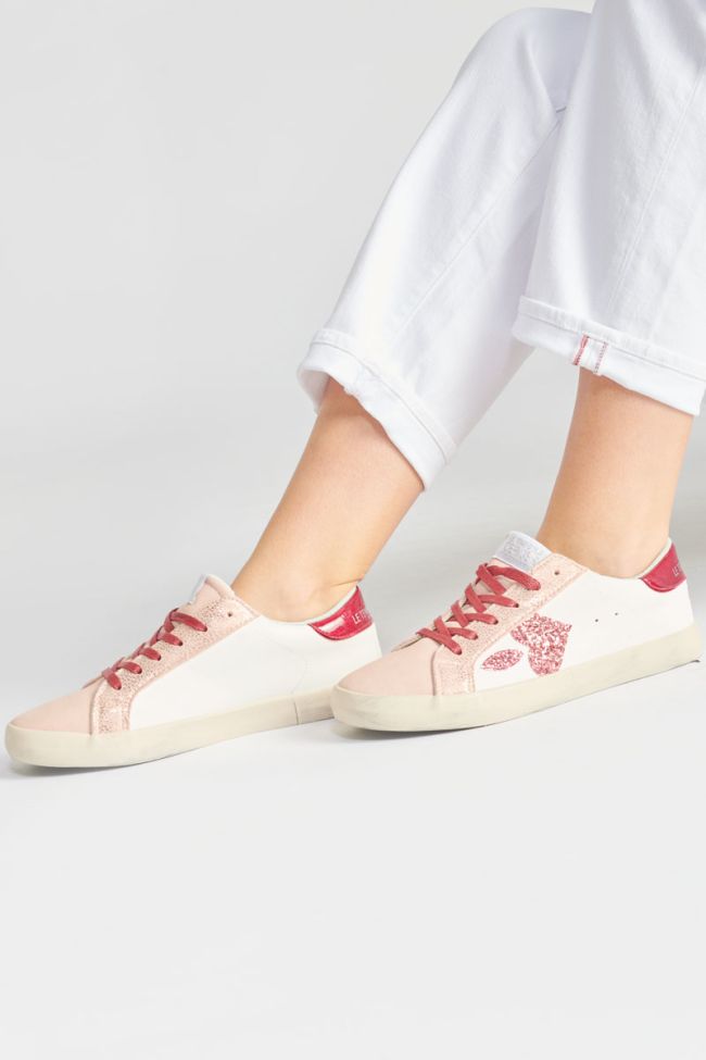Baskets Austin à paillettes roses