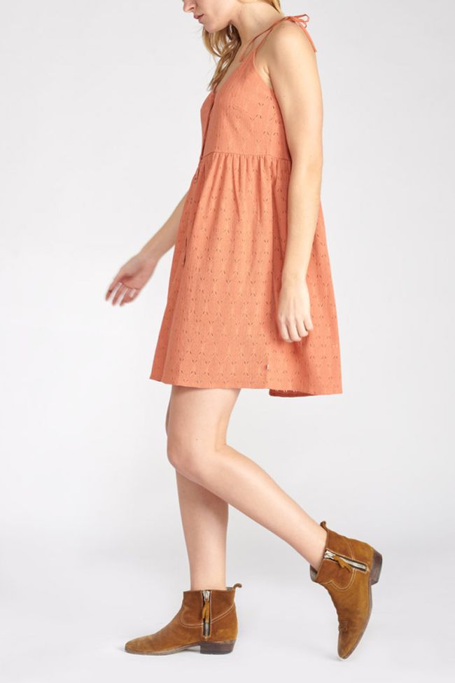 Robe Crispo ambre orangé
