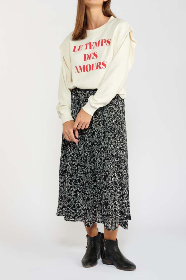 Jupe longue Ella à motif fleuri