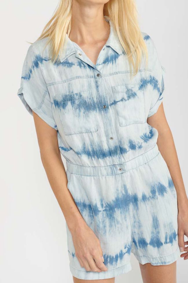 Combi-short Hellas tie and dye bleu