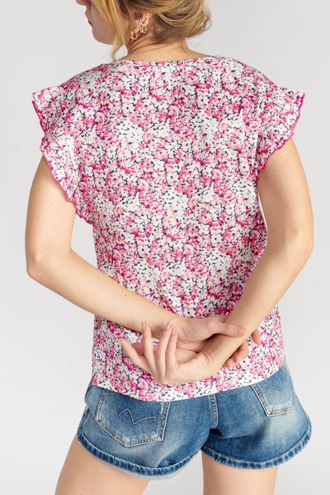 Top Hutt à motif fleuri