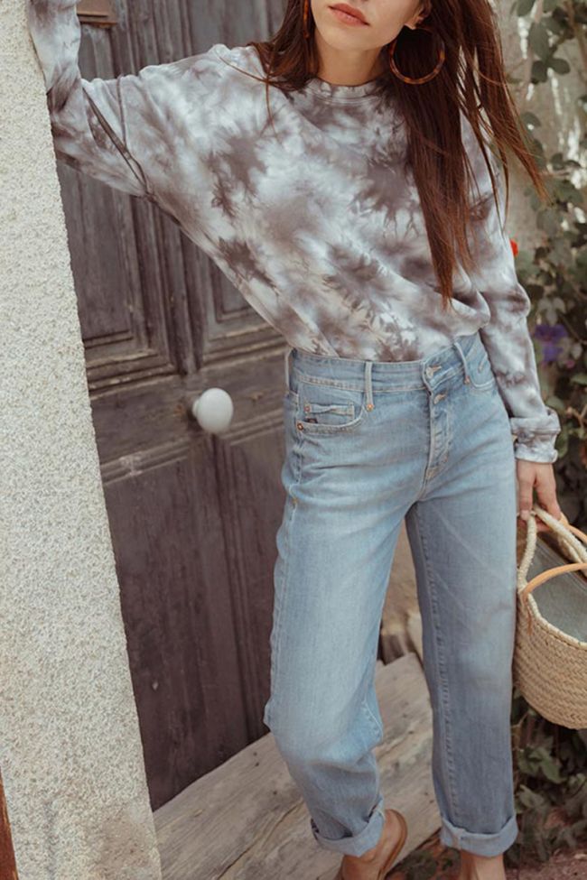 Sweat Jil tie and dye gris