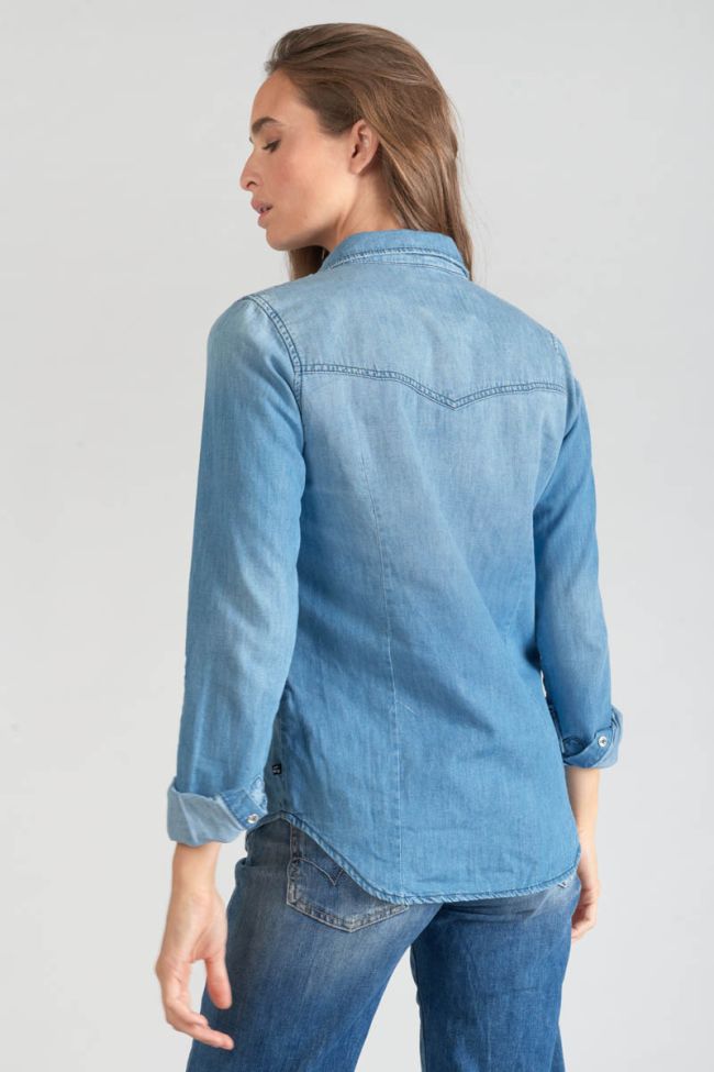 Chemise en jeans Juanita bleu clair
