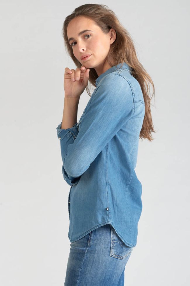 Chemise en jeans Juanita bleu clair