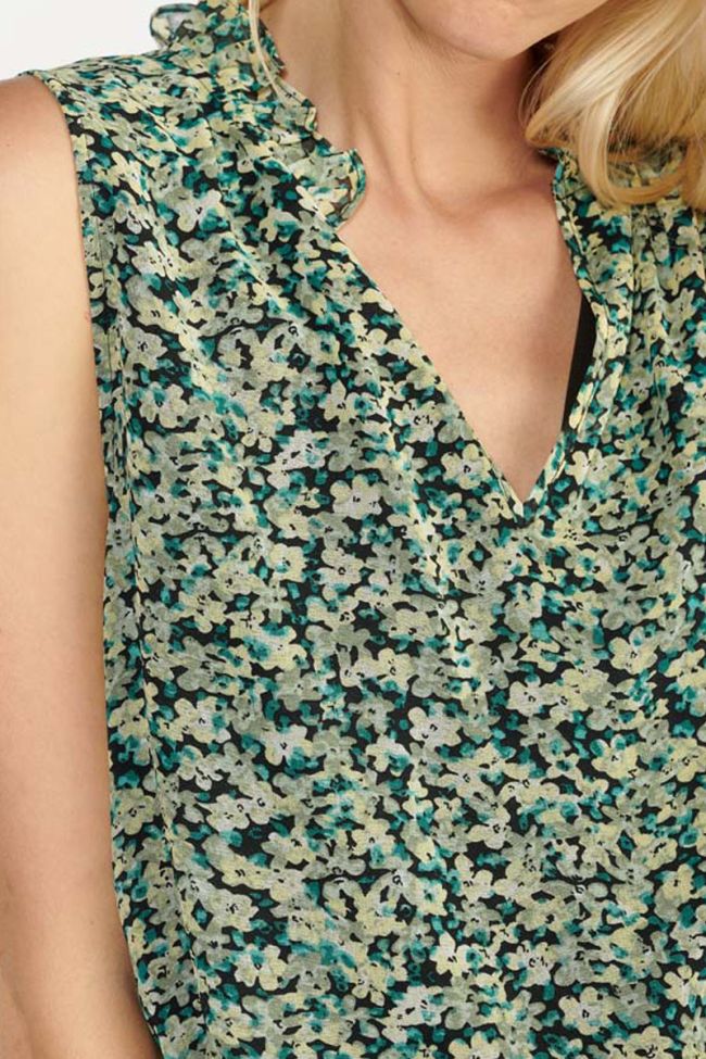 Top Kech à motif fleuri