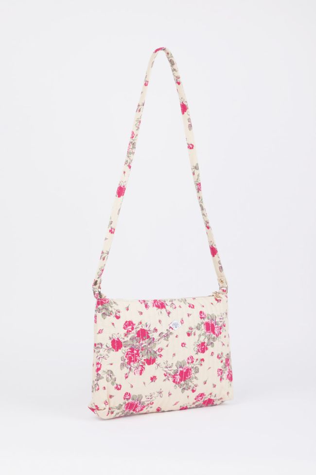 Sac à bandoulière Lauri à motif fleuri rose