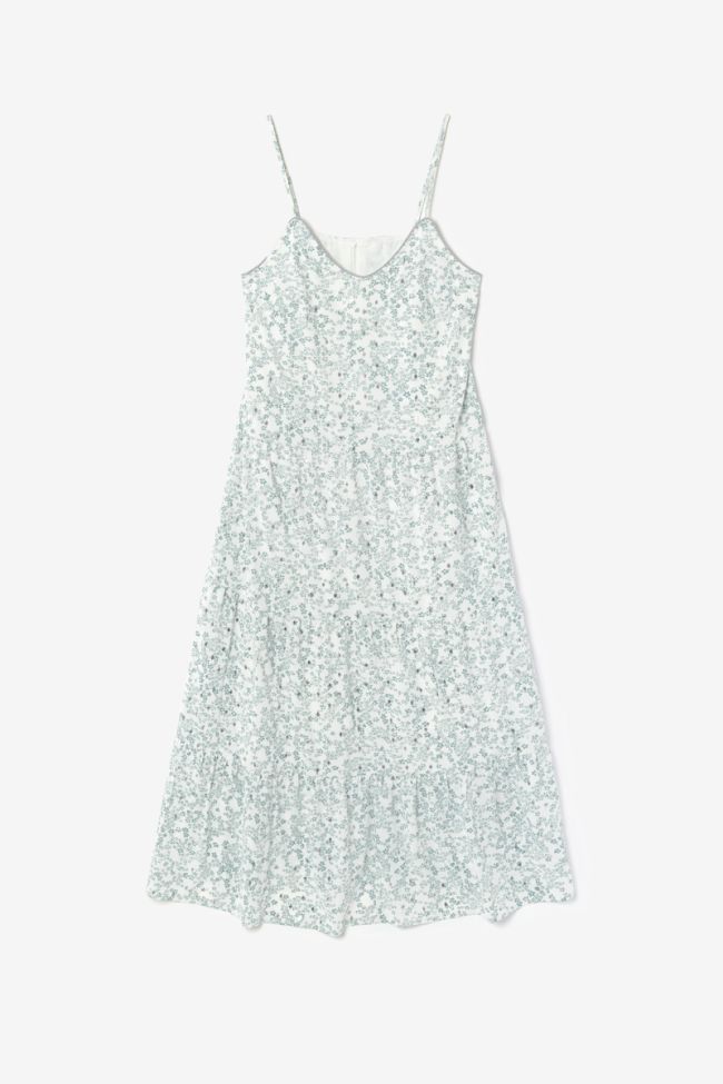 Robe longue Lena à motif fleuri