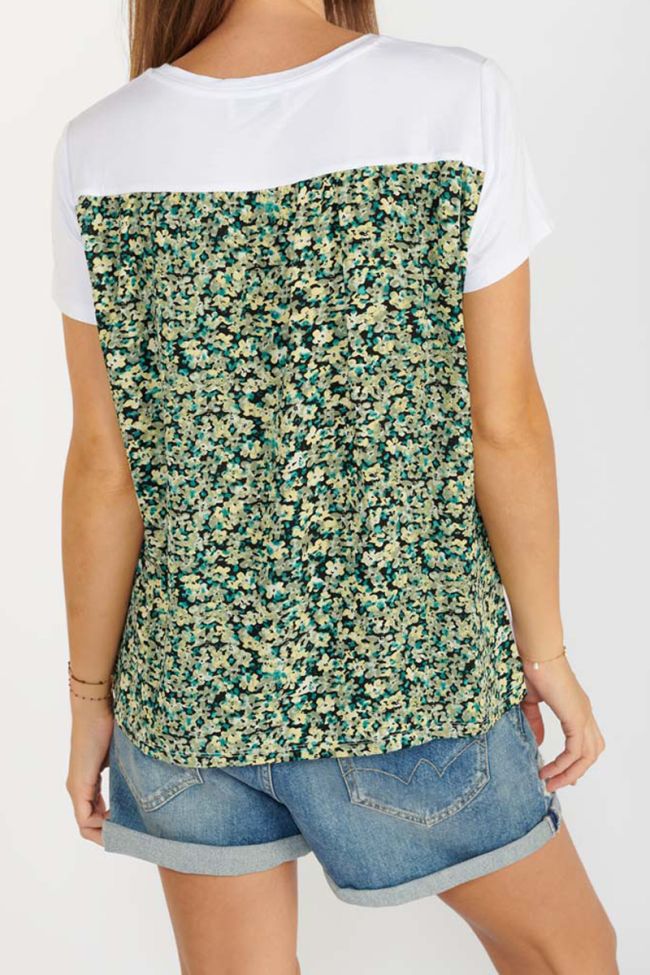 T-shirt Lilia imprimé jaune-vert