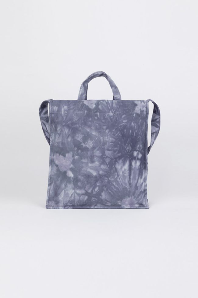 Sac de shopping Lina tie and dye bleu gris