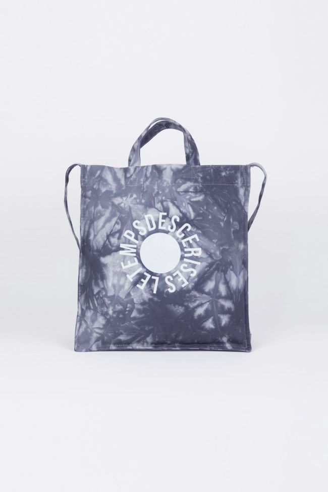 Sac de shopping Lina tie and dye bleu gris