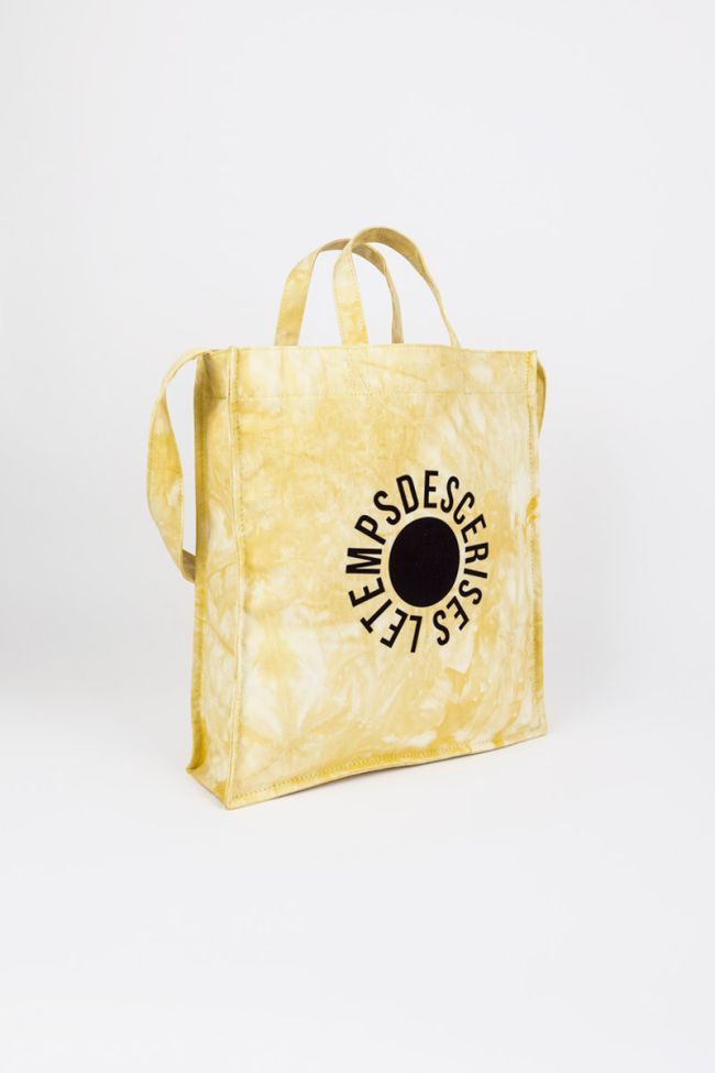 Shopping bag Lina tie and dye jaune