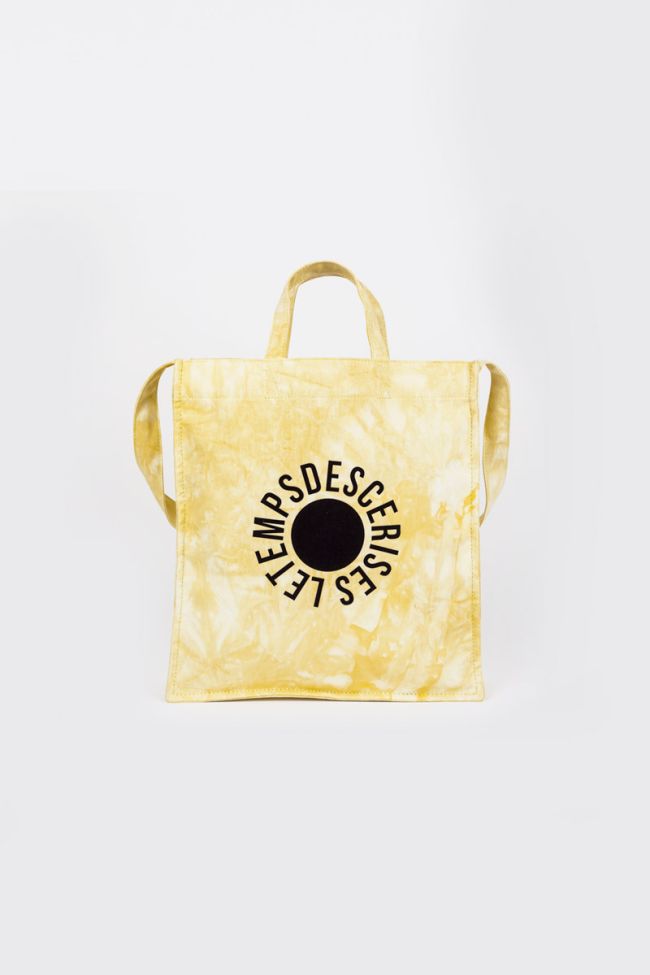 Shopping bag Lina tie and dye jaune