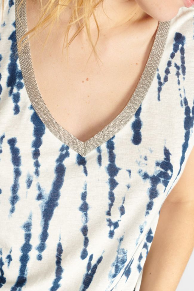 Top Mar tie and dye bleu