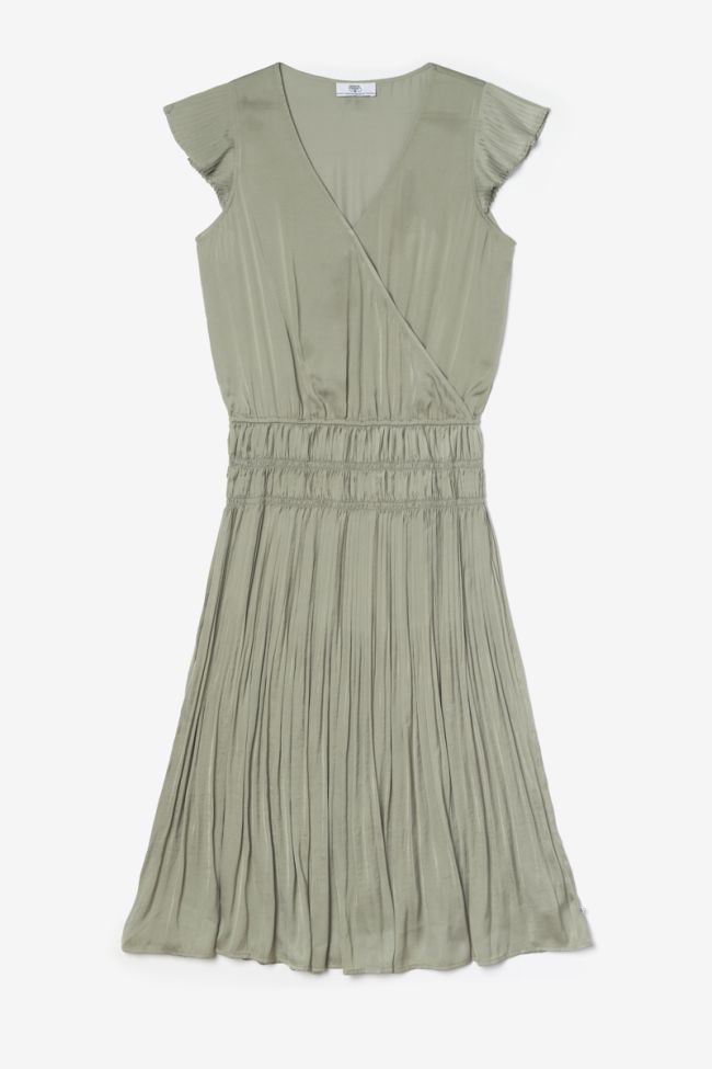 Robe longue Mayas kaki clair 