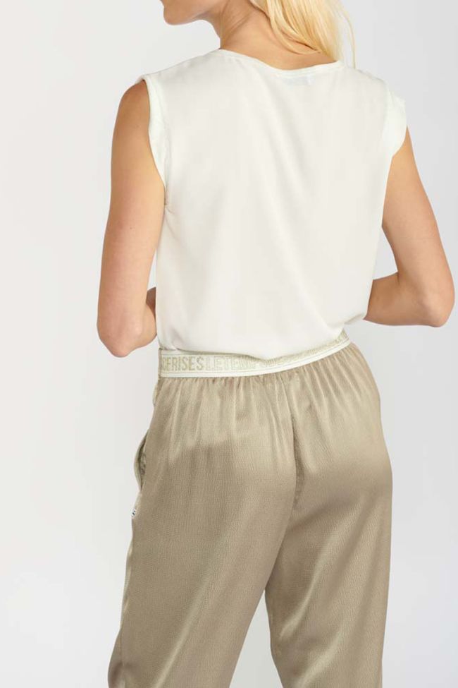 Top Plovers en lin blanc