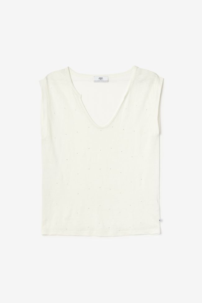 Top Plovers en lin blanc