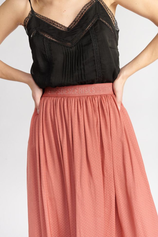 Jupe longue Trop terracotta