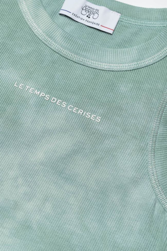 Top court Callgi tie and dye vert d'eau