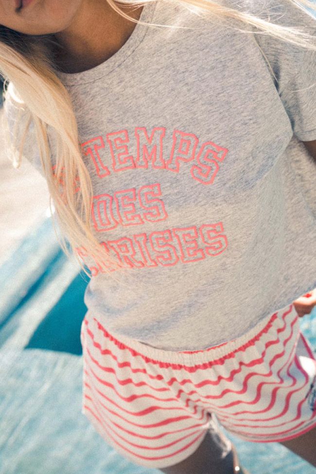 T-shirt court Fluogi gris