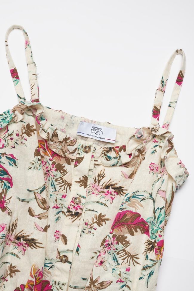 Top court Itzagi à motif tropical