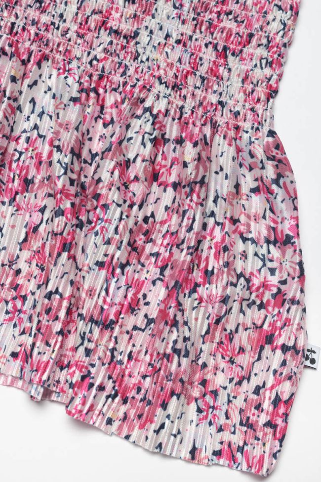 Top Kairagi à motif floral rose