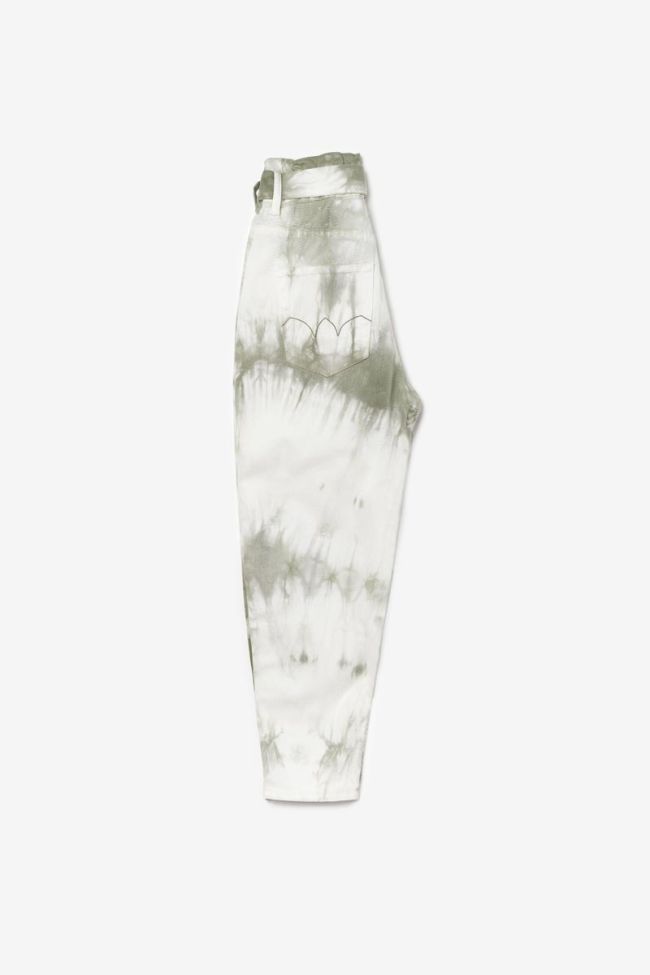 Jeans Milina loose taille haute tie and dye kaki