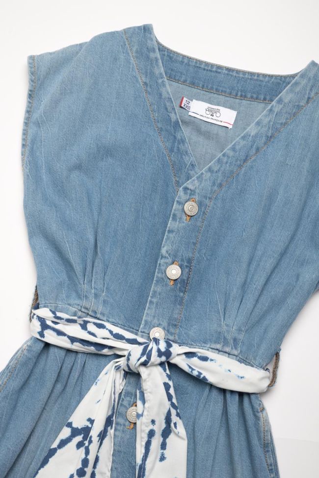 Robe Moody en jeans bleu clair