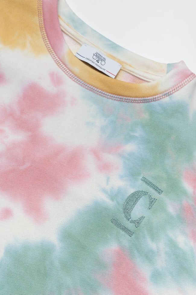 Sweat Playagi tie and dye multicolore