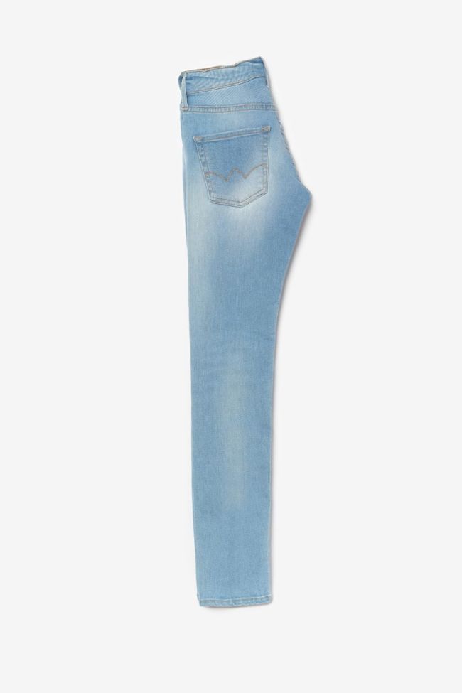 Jeans power skinny taille haute bleu N°5
