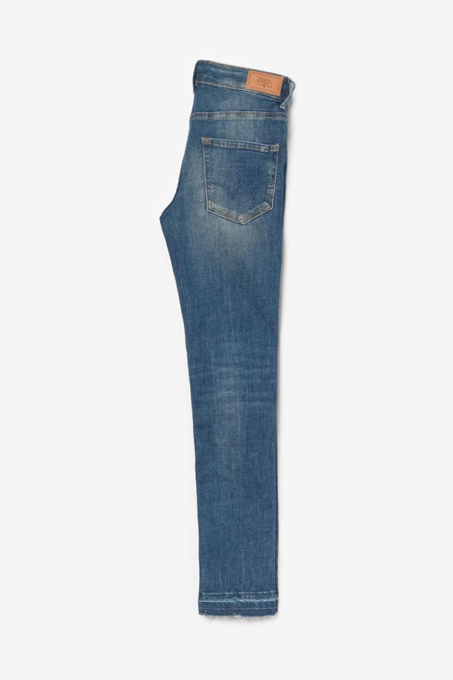 Jeans power skinny taille haute 7/8ème vintage bleu N°2