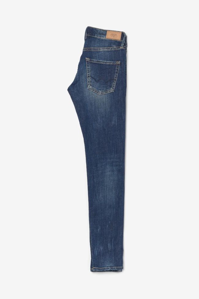 Jeans power skinny taille haute vintage bleu N°2