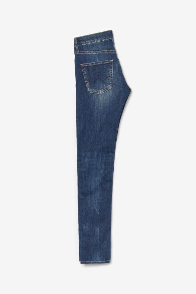 Jeans power skinny taille haute vintage bleu N°2
