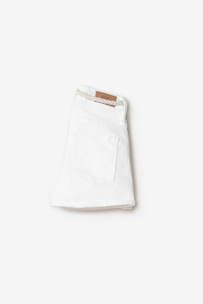 Short Tiko taille haute blanc