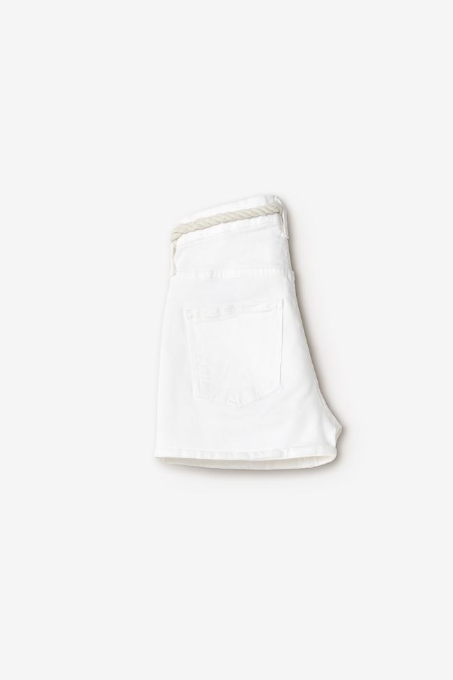 Short Tiko taille haute blanc