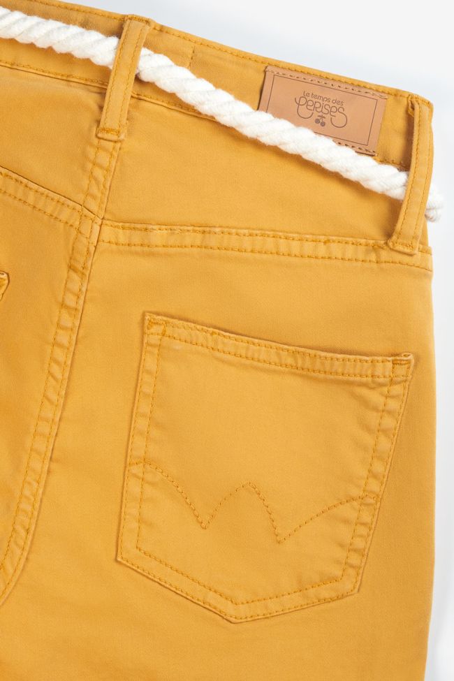 Short Tiko taille haute moutarde