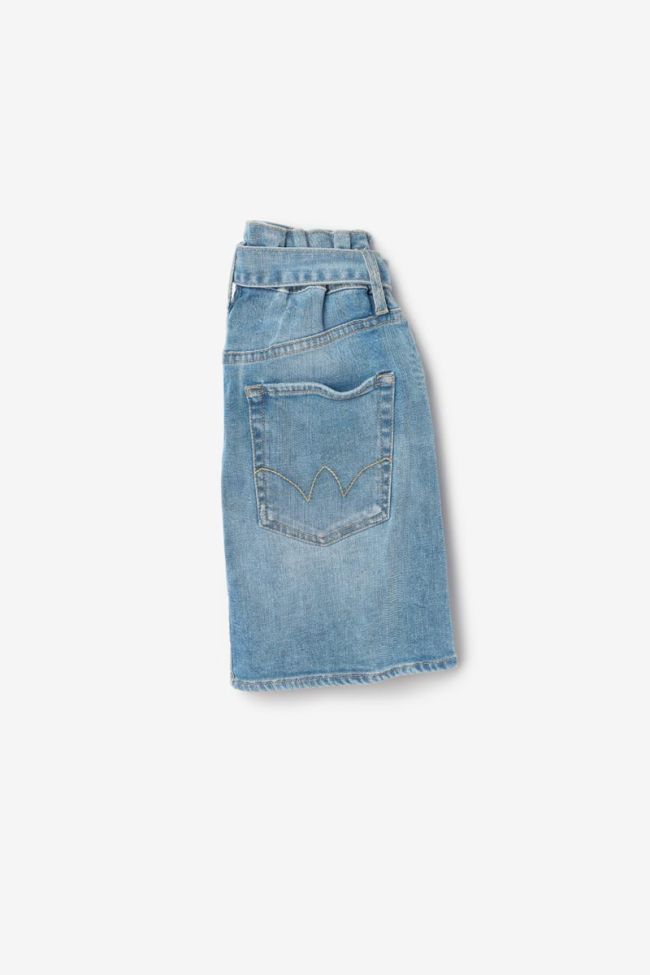 Jupe Vilar taille haute en jeans bleu clair