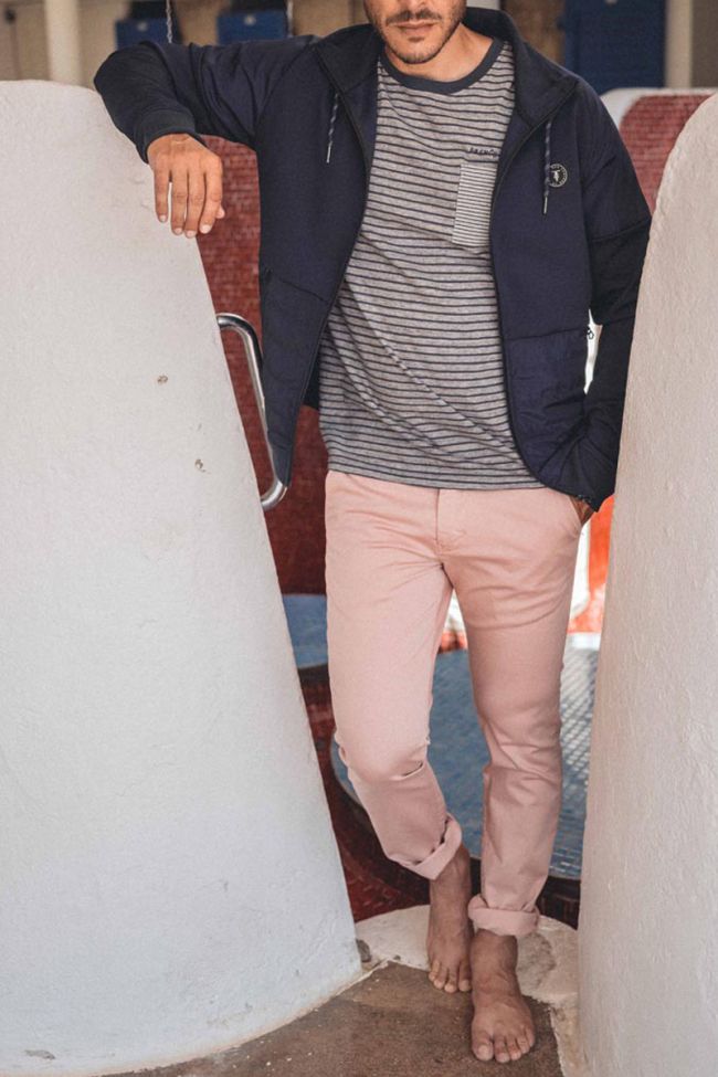 Sweat zippé Basel bleu marine 